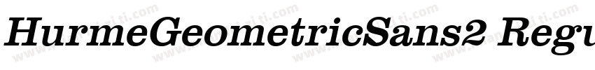 HurmeGeometricSans2 RegularObl字体转换